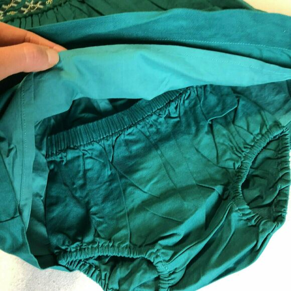 Tea Collection Metallic Embroidered Baby Dress with Bloomers - Picture 5 of 5